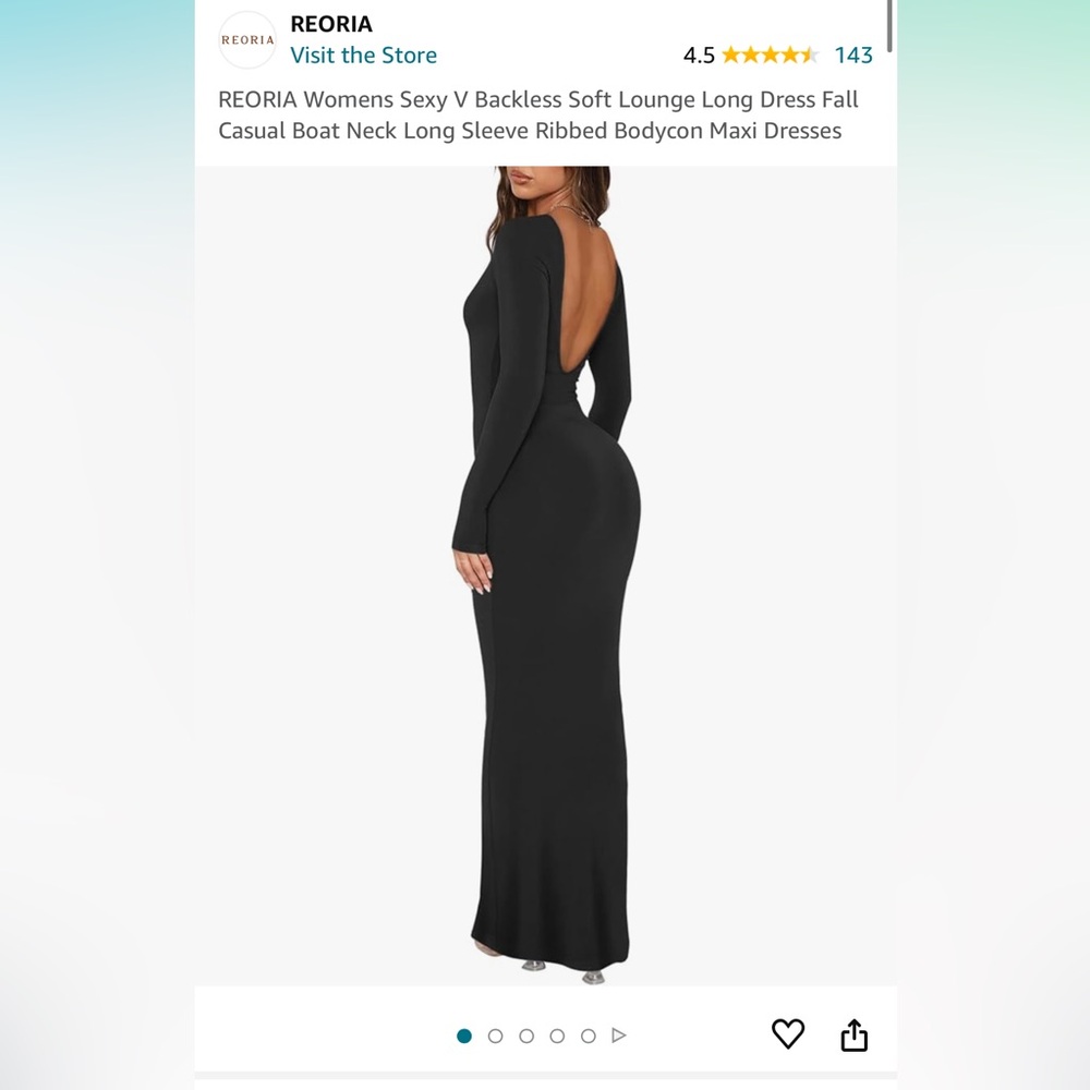 Women’s Sexy Backless Soft Long Dress Long Sleeve Ribbed Bodycon Maxi Dresses